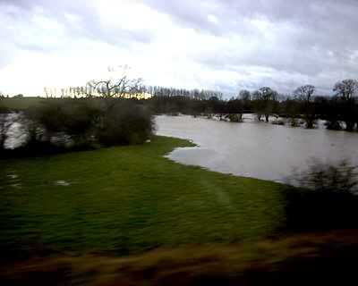 view from a train window