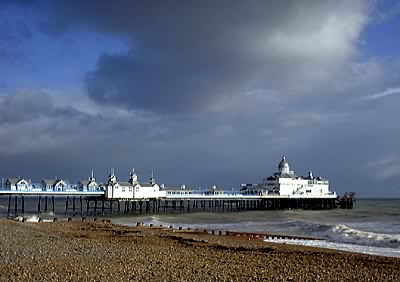 Eastbourne pier in winter