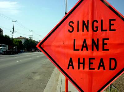 Los Angeles road sign