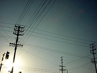 Los Angeles: wires and power lines