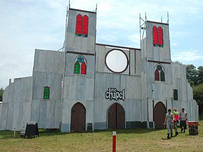 Chapel of love and loathing, Lost Vagueness, Glastonbury Festival, Pilton, Somerset, England June 2005