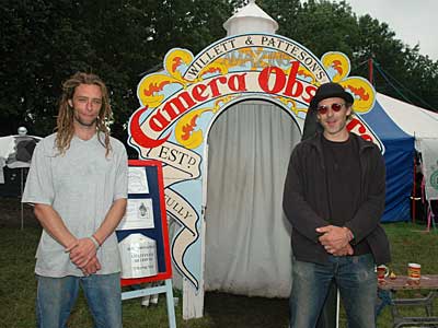 Willet & Pattesons Amazing Portable Camera Obscura, Glastonbury Festival, Pilton, Somerset, England June 2005