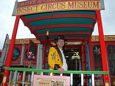Insect Circus Museum, Green Futures, Glastonbury Festival, Pilton, Somerset, England June 2005