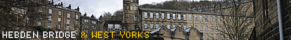 Hebden Bridge photos, Calderdale, West Yorkshire, England, with pictures of landmarks, mills, canals, signal box, bars, cafes, tourist sights and more