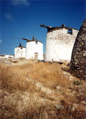Old windmills, Ios, Cyclades Islands