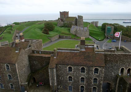 Dover Castle and Keep, photos taken around Dover Castle, on the south east coast of Kent, England