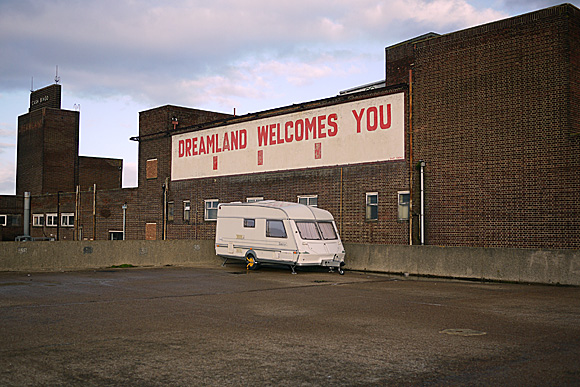 Dreamland, Margate, photos of the world's first amusement park of historic rides and surrounding cinema and shops, November, 2009