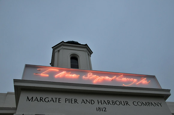 Photos of Margate in the snow around the harbour, beach, old town, promenade, February 2012