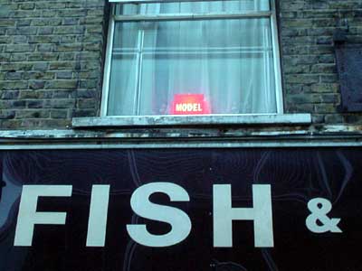 Models and Fish, Berwick Street Market, London W1