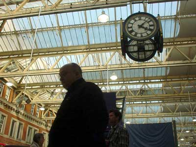 Under the Waterloo Station clock