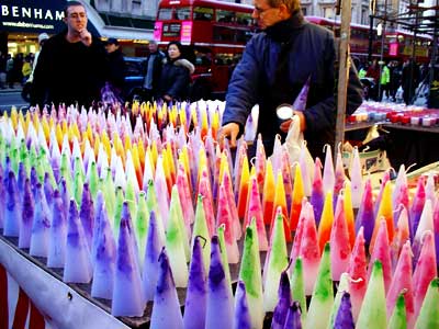 Candles for sale Oxford Street, London