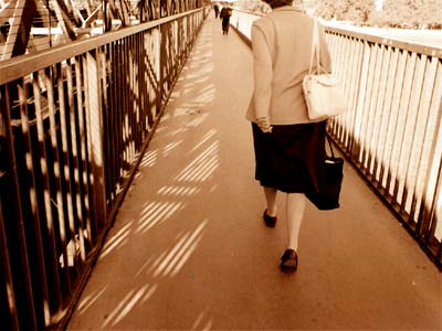 Hungerford pedestrian walkway, London, 1995