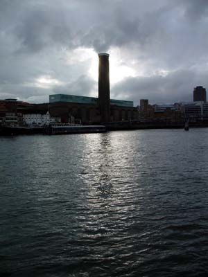 Tate Modern and storm clouds