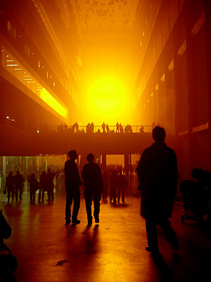 The Weather Project by  Olafur Eliasson, Tate Modern, 2003, London