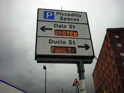System Fault, Piccadilly car park, Dale Street, Manchester