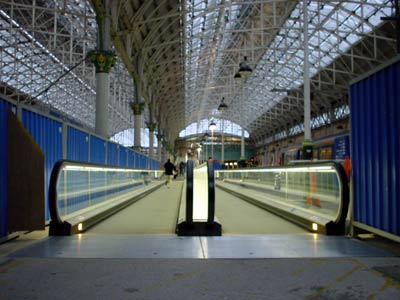 Moving walkway, Piccadilly station, Manchester