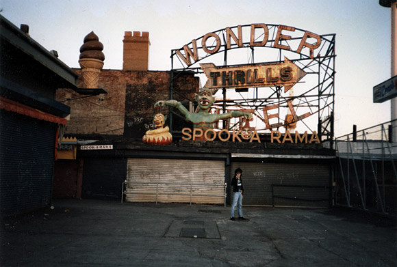 Coney Island archive photos - 1986 and 1999, old photographs from two trips to a faded Brookyln seaside town, New York, USA