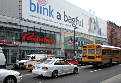 Photos of the streets and buildings around Harlem, New York, NYC, November 2005