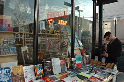 Clovis Press bookstore, Bedford Avenue, Williamsburg, Brooklyn, New York, Brooklyn, New York, NYC, US