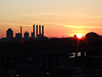 Williamsburg sunset, Williamsburg, Brooklyn, New York, Brooklyn, New York, NYC, US