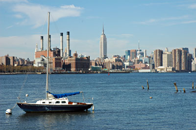 Manhattan skyline from Williamsburg, Brooklyn, New York, Brooklyn, New York, NYC, US