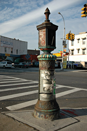 Old fire department call box, Brooklyn, New York, Brooklyn, New York, NYC, US