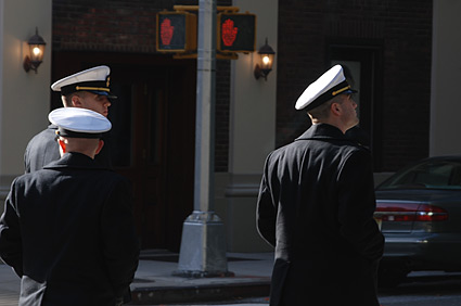 Hello sailors! Midtown Manhattan, New York, NYC, November 2006
