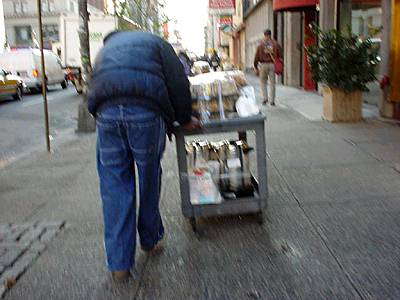 New York: wheeling things around the streets