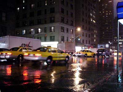 5th Avenue in the rain, Manhattan, New York