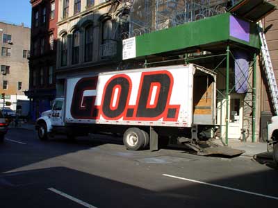 God, Broome Street, SoHo, Manhattan, New York