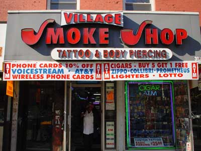 Village Smoke Shop, 6th Avenue, Greenwich Village, Manhattan, New York