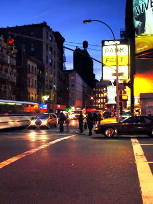 Early evening lights, Manhattan, New York