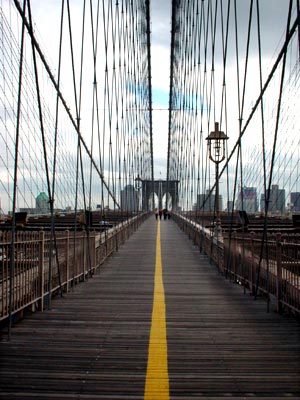Heading for Brooklyn, Brooklyn Bridge, Manhattan, New York