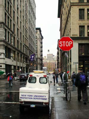 Police mini-truck, Manhattan, New York