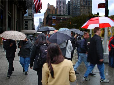 Rainstorm, 23rd Ave, Manhattan, New York