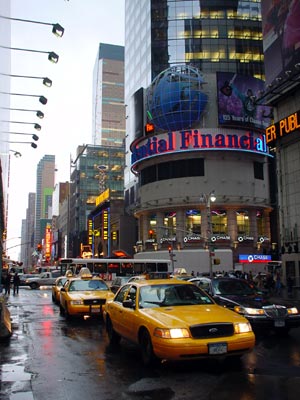 Yellow cabs in Times Square Midtown, Manhattan, New York