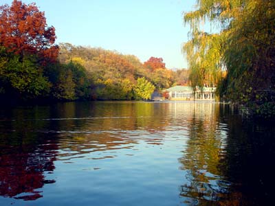 Central Park lake, Central Park, Manhattan, New York