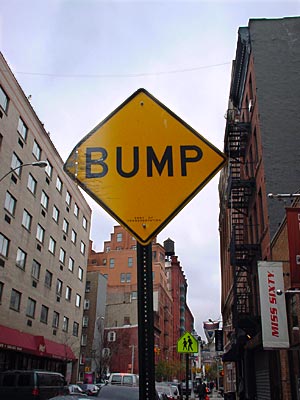 Bump, Mulberry Street, SoHo, Manhattan, New York