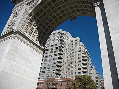 Washington Square Arch, Greenwich Village, Manhattan, New York, NYC, USA