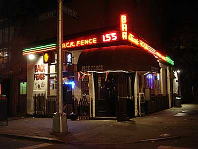 The Back Fence Bar, Manhattan, New York, NYC, USA