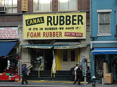 Canal Rubber, Canal Street, Manhattan, New York, NYC, USA