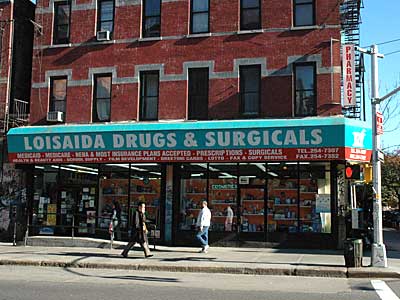 Loisaida Drug & Surgicals Inc, Avenue C, East Village, New York, NYC, USA