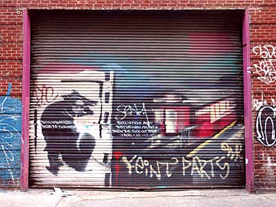 Graffiti, Stanton St, Manhattan, New York, NYC, USA