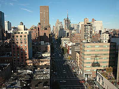 View from the tram to Roosevelt Island, Manhattan, New York, NYC, USA
