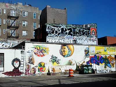 Bedford Avenue Grafitti, Williamsburg, Brooklyn, New York, NYC, USA