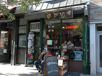 The Read Cafe, 158 Bedford Ave, near N. 8th St., Williamsburg, Brooklyn, New York, NYC, USA