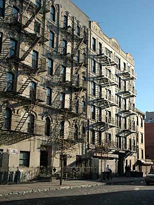Tenement blocks, Berry St. and S. 4th, Williamsburg, Brooklyn, New York, NYC, USA