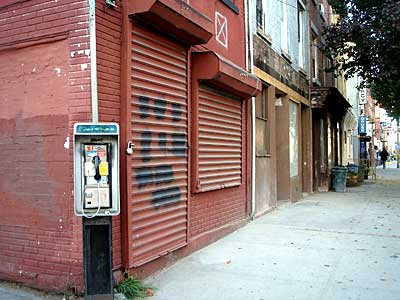 Van Brunt and Dikeman Street scene, Red Hook, Brooklyn, New York, USA