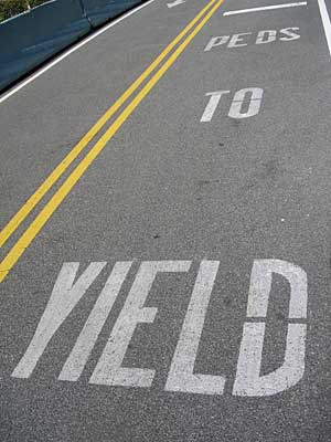 Peds To Yield, Battery Park, Manhattan NYC, USA