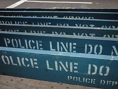 Police Line Do Not Cross, East Houston, SoHo, Manhattan, New York City, NYC, USA